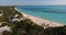 Aerial view of a Shannas Cove on Cat Island, Bahamas