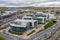 Aerial view of Sheffield Electric Works office building