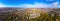 Aerial view of Shepherds bush in West London in autumn, England