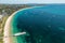 Aerial view of Shoal Bay looking west, Port Stephens, Australia