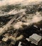 Aerial View Shoot of Dallas with clouds