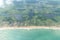 Aerial view of the shores of Cotonou, Benin