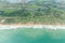 Aerial view of the shores of Cotonou, Benin