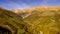 Aerial view of Sibillini mountains in Autumn