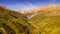 Aerial view of Sibillini mountains in Autumn