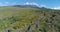 Aerial view of Sicily mountain. Drone aerial of arid land near Etna volcano.