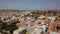 Aerial view of Silves with moorish castle, Algarve, Portugal