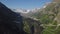 Aerial view of Silvretta-Bielerhohe Road, Austria.