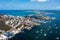 Aerial view of Simpson Bay in St Maarten