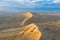 Aerial view of Singing Sand Dune, Kazakhstan