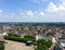 Aerial view from Sint Janskerk tower St.John Church on the cityscape of Maastricht, Netherlands