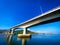 Aerial view of the Siri Lanta Bridge in koh Lanta, Krabi, Thailand