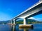 Aerial view of the Siri Lanta Bridge in koh Lanta, Krabi, Thailand