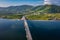 Aerial view of the Siri Lanta Bridge in koh Lanta, Krabi, Thailand