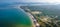 Aerial view of the Siri Lanta Bridge in koh Lanta, Krabi, Thailand