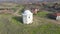 Aerial view of Sixteenth century Ottoman tomb of Hazar Baba (Hazar Baba Tyurbe) in village of Bogomil  Bulgaria