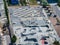 Aerial view of the skate park in Malmo, Western Harbour district.