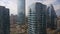 Aerial view of skyscrapers in Santiago, Chile