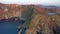 Aerial view of the Slieve League cliffs in County Donegal, Ireland