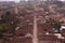 Aerial view of the small Andean peasant village of Salento, in the Quindio coffee region, near the Cocora Natural Park. Andes.