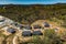 Aerial view of small housing development outside of Greenville South Carolina