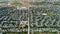 Aerial view of a small town in Idaho