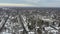 Aerial View Small Town After a Snowfall