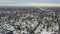 Aerial View Small Town After a Snowfall