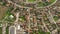 Aerial view of a small village in Po Valley, Italy