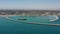 Aerial view of Sohar Fish Market in Sohar, Oman