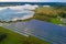 Aerial view of solar farm