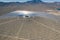 Aerial view of Solar Plant near Las Vegas in Mojave Desert California
