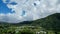 Aerial view of some agricultural fields in Sembalun. Sembalun is situated on the slope of mount Rinjani and is surrounded by