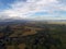 Aerial view of the Somerset countryside