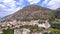 Aerial view of Sorrento, Meta in Italy in a beautiful summer day, concept travel tour mountains road