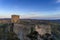 Aerial view of the Sortelha Castle in the historic village of Sortelha, Portugal