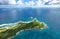 Aerial view of the South coast, Grande-Terre, Guadeloupe, Lesser Antilles, Caribbean