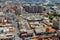 Aerial view of south Tel Aviv neighborhoods cityspace