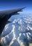 Aerial View of Southern Alps of New Zealand in Spring.