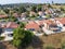 Aerial view of Southern California houses in inland town Corona