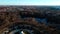 Aerial view of Soviet Memorial in Treptower park during Spring in Friedrichshain Berlin Germany