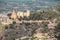 Aerial view of the Spanish Cullera castle