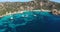 Aerial view of Spargi Island in Costa Smeralda, Italy