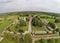 Aerial view on Spaso-Borodinsy monastery near Borodino