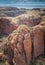 Aerial view of the spectacular and stunning sandstone domes at the entrance to Echidna Chasm in the Bungle Bungles