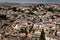 Aerial view sprawling city of Granada, Spaini