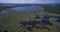 Aerial view of Srebarna lake near Silistra, Bulgaria