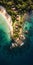 Aerial View Of Sri Lankan Resort: Photorealistic Island Photography