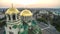 Aerial view of St. Alexander Nevsky Cathedral, Sofia, Bulgaria