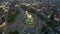 Aerial view of St. Alexander Nevsky Cathedral, Sofia, Bulgaria